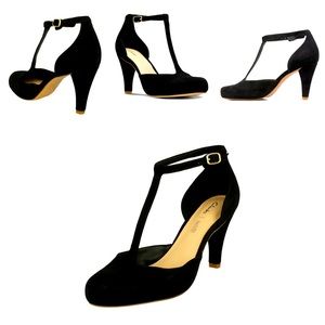 Clarks Ladies Clarks Dalia Tulip Black Suede